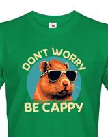 Pánské triko Don't worry be capy - vtipné narozeninové triko