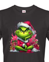 Pánské triko Grinch s dárky - skvělé vánoční triko