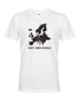 Pánské triko pro cestovatele Tady jsem doma - s mapou Evropy