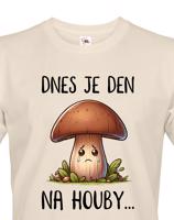 Pánské triko s potiskem Den na houby - triko pro houbaře