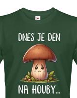 Pánské triko s potiskem Den na houby - triko pro houbaře