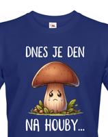 Pánské triko s potiskem Den na houby - triko pro houbaře