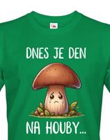Pánské triko s potiskem Den na houby - triko pro houbaře