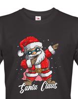 Pánské triko Santa Claus dab dance - vtipné vánoční triko