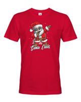 Pánské triko Santa Claus dab dance - vtipné vánoční triko