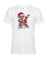 Pánské triko Santa Claus dab dance - vtipné vánoční triko