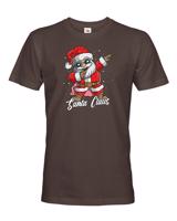 Pánské triko Santa Claus dab dance - vtipné vánoční triko