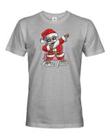 Pánské triko Santa Claus dab dance - vtipné vánoční triko