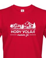 Pánské turistické triko Hory volají musím jít