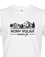 Pánské turistické triko Hory volají musím jít