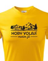 Pánské turistické triko Hory volají musím jít