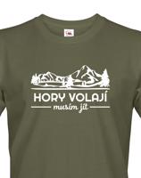 Pánské turistické triko Hory volají musím jít
