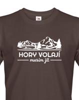 Pánské turistické triko Hory volají musím jít
