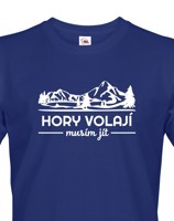 Pánské turistické triko Hory volají musím jít
