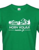Pánské turistické triko Hory volají musím jít