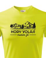 Pánské turistické triko Hory volají musím jít