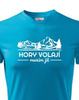 Pánské turistické triko Hory volají musím jít