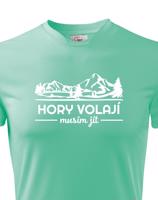 Pánské turistické triko Hory volají musím jít