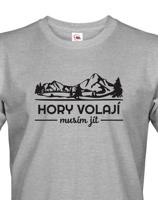 Pánské turistické triko Hory volají musím jít