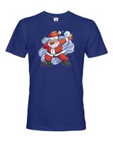 Pánské vánoční tričko s potiskem Vánočního Santa - skvělé vánoční tričko