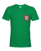 Pánské vlastenecké tričko s potiskem českého lva - dárek na narozeniny