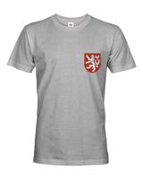 Pánské vlastenecké tričko s potiskem českého lva - dárek na narozeniny