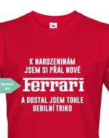 Pánské vtipné a  originální tričko K narozeninám / Vánocům jsem si přál...