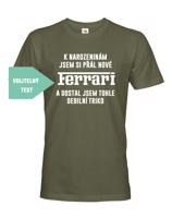 Pánské vtipné a  originální tričko K narozeninám / Vánocům jsem si přál...