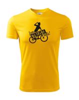 Pánské vtipné cyklistické tričko Jsem cyklista vole!