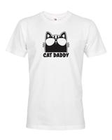Pánské vtipné tričko s potiskem Cat daddy - kočičí táta – pánské kočky