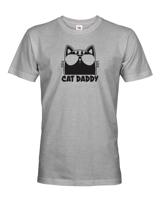Pánské vtipné tričko s potiskem Cat daddy - kočičí táta – pánské kočky