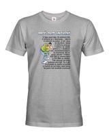 Pánské vtipné tričko s potiskem Proč jsem unavený