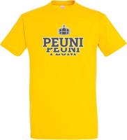 Pánské zlaté tričko PEUNI - logotyp