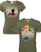 Párová - couple trika pro zamilované páry s Iron Manem a Pepper Pottsovou