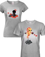 Párová - couple trika pro zamilované páry s Iron Manem a Pepper Pottsovou