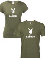 Párová trička Bad Boy, Bad Girl - pozor, jen pro zlobivé kluky a holky