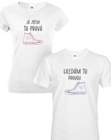Párová tričká pro zamilované Hledám tu pravou - Valentýnský dárek