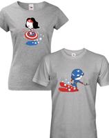 Párová tričká pro zamilované Kapitán Amerika - skvělý Valentýnský dárek