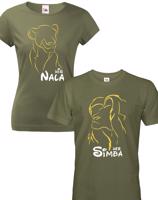 Párová trička pro zamilované Lví král - zamilovaná trička na výročí