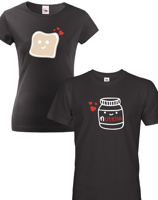 Párová tričká pro zamilované Nutella - Valentýnský dárek