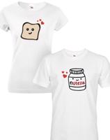 Párová tričká pro zamilované Nutella - Valentýnský dárek