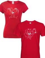 Párová trička s marvel hrdinou Spider Manem. Trička pro zamilované.