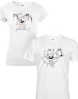 Párová trička s marvel hrdinou Spider Manem. Trička pro zamilované.