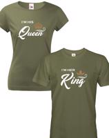 Párová trika Her King a His Queen -  skvělý dárek nejen k Valentýnu