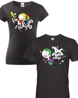 Párová trika Joker a Harley QuinnTrička pro zamilované.