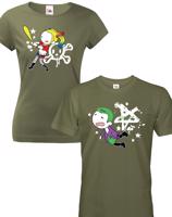 Párová trika Joker a Harley QuinnTrička pro zamilované.