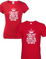 Párová trika King a Queen -  skvělý dárek nejen k Valentýnu