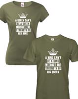 Párová trika King a Queen -  skvělý dárek nejen k Valentýnu