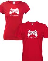 Párová trika Player one a two -  skvělý dárek nejen k Valentýnu