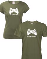 Párová trika Player one a two -  skvělý dárek nejen k Valentýnu